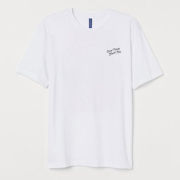 H&M White Tee Shirt - Picture 1 of 4